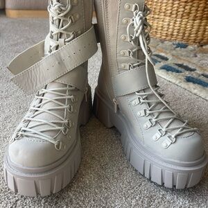 Dolls Kill Burning Man La Playa Combat Boots New